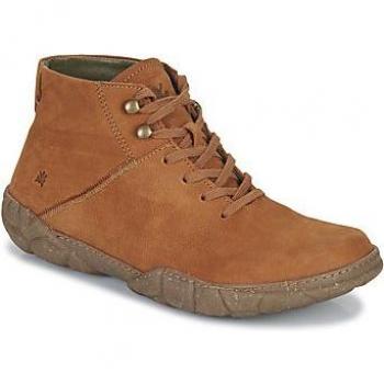 Botines de piel para hombre El Naturalista TURTLE Marrón Casual Plano con Cordones 2024