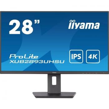 Iiyama ProLite XUB2893UHSU-B5 28 LED IPS UltraHD 4K Flicker-Free 60Hz Monitor