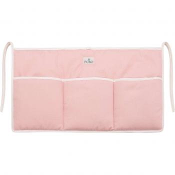 Organizador de Bolsillos para Cuna Jyoko - Práctico y de Alta Calidad, Color Dusty Pink