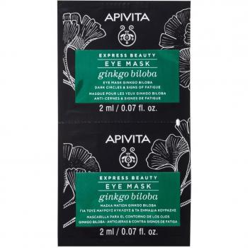 Apivita Dark Circles And Eye-Puffiness Mask With Ginkgo Biloba 2x2ml