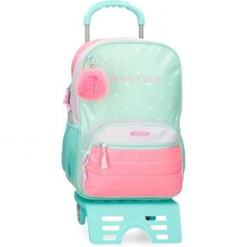 Mochila Escolar Movom La Vita è Bella 42 cm con Carro