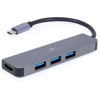 Adaptador Multipuerto Gembird USB Tipo C 2 en 1 Hub con HDMI