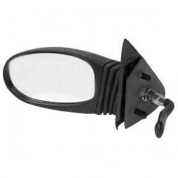 Espejo retrovisor VAN WEZEL 1601813 con ajuste eléctrico, cristal convexo, carcasa en plástico negro y diseño específico para vehículo
