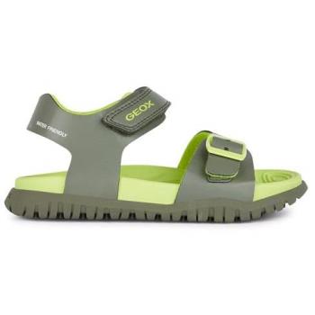 Sandalia Geox Fusbetto Junior Verde Militar/Lima