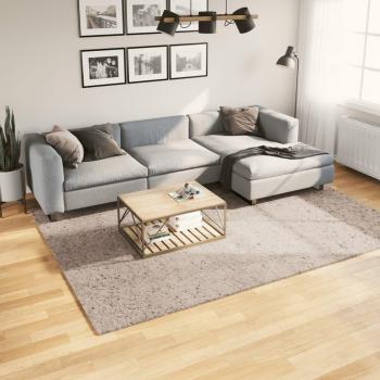 Alfombra larga moderna Shaggy Pamplona Beige 200x280 cm
