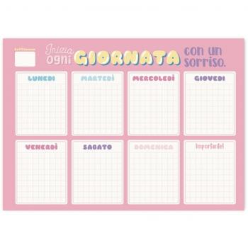 Bloc planificador semanal A3 Carouge en Italiano - Organizador semanal - Planificador semanal - Planning escritorio - Material escolar y papelería - Producto con licencia oficial