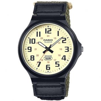 Reloj Casio MW-240B-3BVEF analog men's watch with fabric strap and water resistant