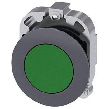 Cabezal de pulsador Siemens SIRIUS ACT Ø 30mm Verde Momentáneo IP66/IP67/IP69K