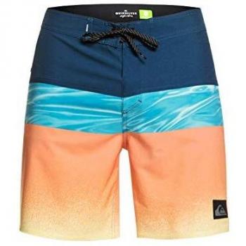 Quiksilver Highline Hold Down 18 - Boardshorts para Hombre Boardshort, Hombre, Majolica Blue, 33