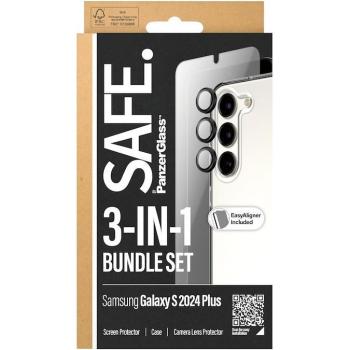 PanzerGlass SAFE 3-en-1 Protector Completo para Samsung Galaxy S24 Plus - Protección de Pantalla, Funda y Protector de Lente de Cámara, Resistente a Golpes y Rayones