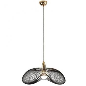 Lámpara Colgante LED Schuller Forma Oro/Negro 1 Luz E27