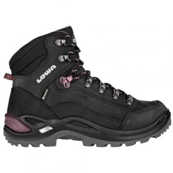 Lowa Renegade GTX Mid Women's Black Nubuck Ankle Hiking Boots - Size 42