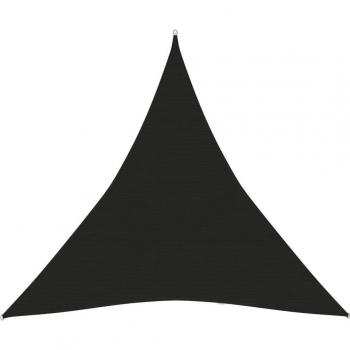 Toldo de vela negro HDPE 160 g/m² 3,6x3,6x3,6 m