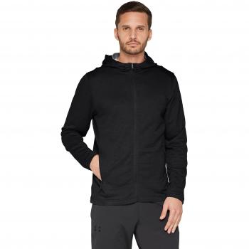Under Armour Tech Terry Fz Sudadera con Capucha, Hombre, Negro, L