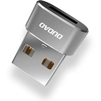 Adaptador USB Dudao - USB-C Hembra a USB-A Macho - Negro