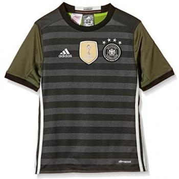 adidas DFB A Jsy Y - Camiseta para niño, color gris / blanco / negro, talla 176