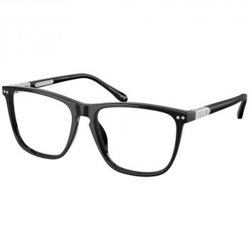 Ralph Lauren RL6242U 5001 Men's Eyeglasses Black Size 55 - Frame Only, Blue Light Block Available