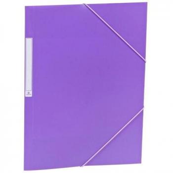 Carpeta de 3 Solapas con Gomas en Polipropileno (PP) Formato Folio Color Violeta Opaco