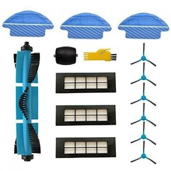 Kit de accesorios MIKONG para Cecotec Conga Excellence 3090 Robot limpiador de aspiración Piezas de repuesto Paquete de 14 Cepillo principal y filtro y cepillo lateral