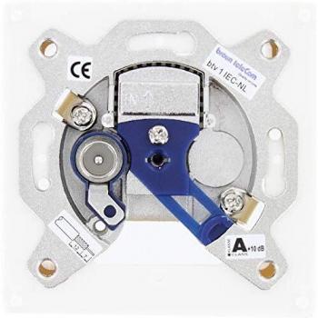 Braun Toma de Antena marrón Telecom coaxial 1 Salida Blanco