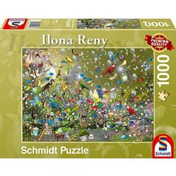 Puzzle 1000 Piezas Schmidt Spiele: En la Selva de los Loros de Ilona Reny