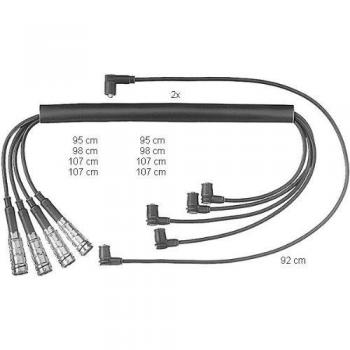 Kit de Cables de Encendido BERU ZEF463 para Mercedes-Benz Clase S, SL Cabriolet y Coupe