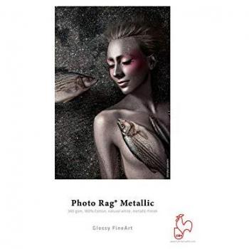 Hahnemühle FineArt Photo Rag Metallic Inkjet Paper Roll - 340gsm, 44 x 39' (111.8cm x 12m)