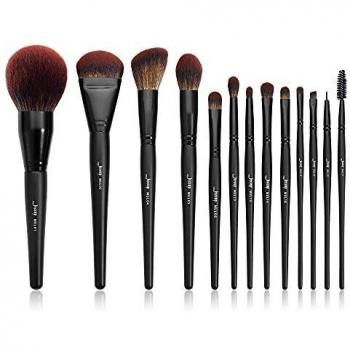 Conjunto de Pinceles de Maquillaje Profesional Jessup 13 piezas Vegano para Base, Polvo, Contorno, Rubor, Iluminador y Sombra