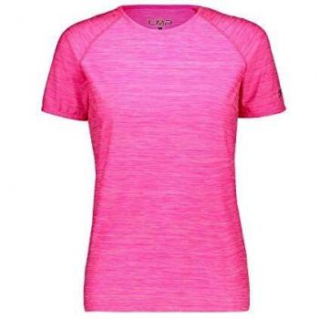CMP Elastisches Melange T-Shirt mit Sonnenschutz UPF 40 Camiseta, Mujer, Bouganville Mel, D44
