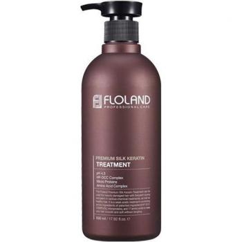 Floland Premium Silk Keratin Treatment 530ml - Professional Hair Smoothing and Repair Solution