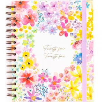 Takenote Agenda 2024 2025 - Semana Vista, Tamaño A5 (16,5 x 20,5 cm), Índice con cada Mes, Encuadernación Anillas Wire’o, Español e Inglés, Septiembre a Agosto