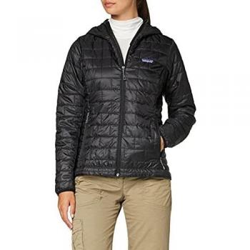 Chaqueta de mujer Patagonia Nano Puff Hoody PrimaLoft negra - XL