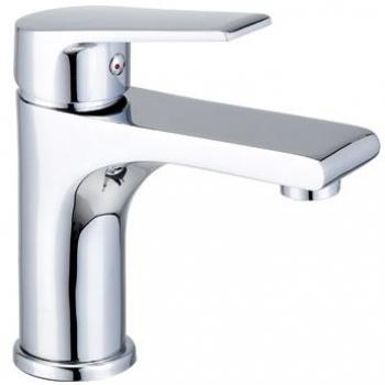 Monomando lavabo serie Hevea con acabado cromado, diseño moderno y elegante, cartucho de cerámica, caño giratorio, instalación sencilla y compatible con sistemas de agua caliente y fría