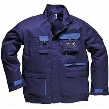 Chaqueta de Trabajo Portwest Texo Contrast para Hombre Azul Marino con 12 Bolsillos XS