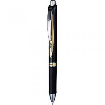 EnerGel Permanent Retractable Rollerball, 0.5mm, Blue Ink, 1 Pack of 12 pens