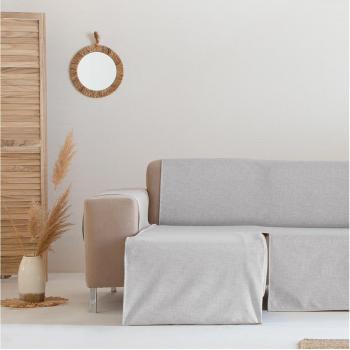 Funda de Sofá Chaise Longue Impermeable Gris Claro
