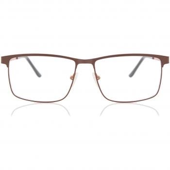 Cuadrado Montuta completa Metálico Marrones Armazones para Hombre - Gafas Anti-Azules - SmartBuy Collection