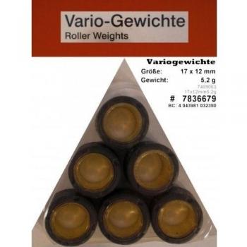 variomatik ruedas Pesas 17 x 12 5 2 gr Para Roller Benelli Pepe 50 03 Morini