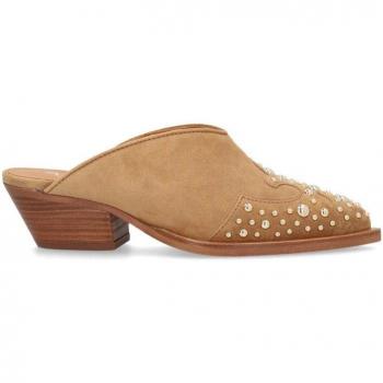 Zueco de Mujer Alpe Baby Silk Cuero con Tacón y Suela Antideslizante