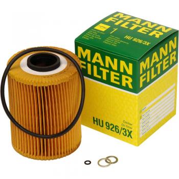 Original MANN-FILTER Filtro de aceite HU 926/3 X – evotop – Para automóviles