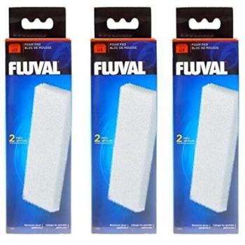 Filtro Fluval U3 almohadillas de espuma, 3 x 2 pack
