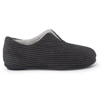 Zapatillas de Casa Cerradas para Niños de Pana en Color Gris - Talla 36