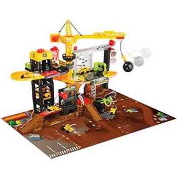 Dickie- Set construcción con vehículos, Multicolor