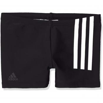 Adidas Back-to-School 3-Stripes Boxer de natación para niño, Niños, DL8872, Negro y Blanco, FR : M