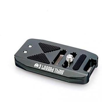 Placa Base 3 Piernas BASE70 Arca Swiss Compatible con Placas QR de 70mm, Color Gris Metalizado