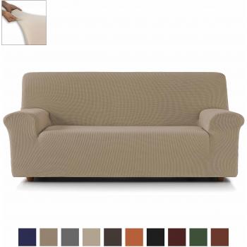 Eiffel Textile Nimes Funda sofá 4 plazas, Algodón, Beige