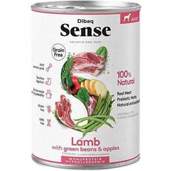 Dibaq Sense Grain Free Cordero. Comida húmeda para perros de todas las razas. 100% natural. Hipoalergénica.