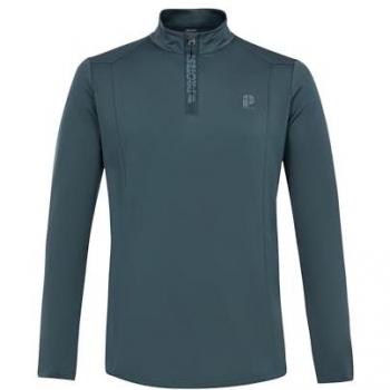 Protest Camiseta de Manga Larga con Media Cremallera Rewill - Forro polar de hombre, 1/4 Zip Top, talla XL