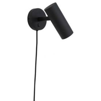 Foco de Pared Paris, Metal Negro, 15x10x22 cm