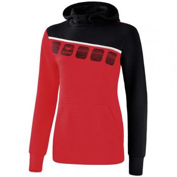 Erima GmbH 1071911 Sudadera, Mujer, Rojo/Negro/Blanco, 34